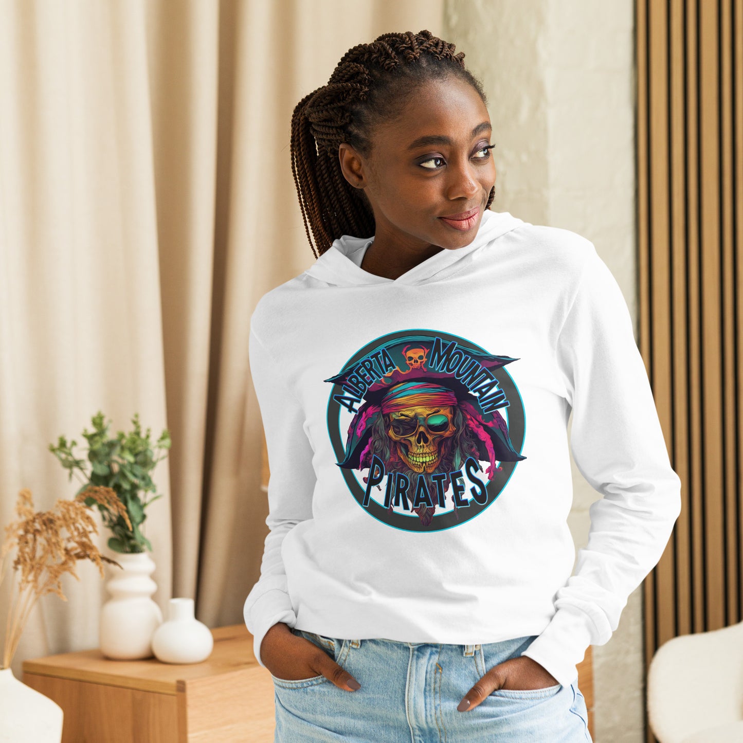 "Captain Is Calling" Hooded Long Sleeve