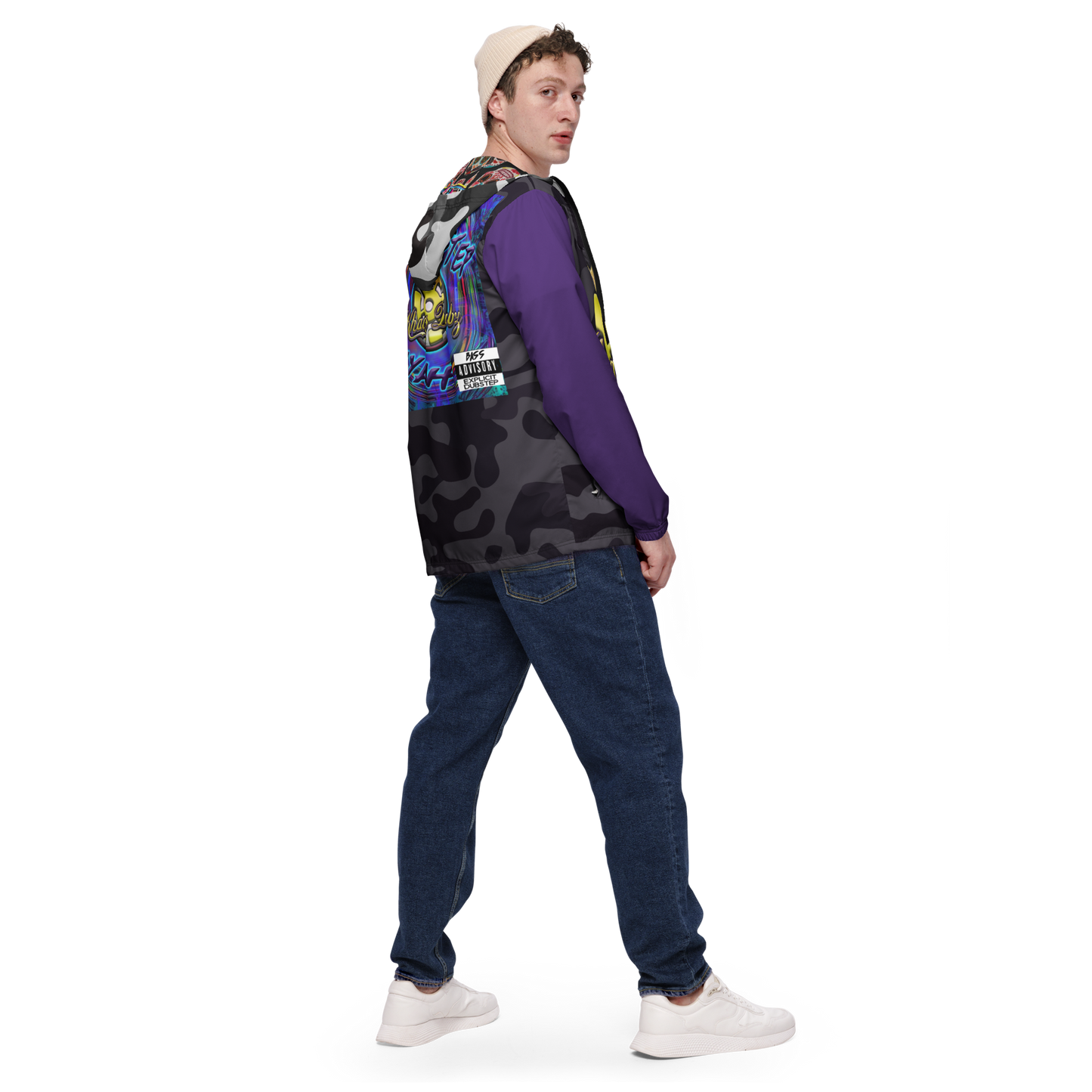 Dubstep Fiyah Men’s windbreaker
