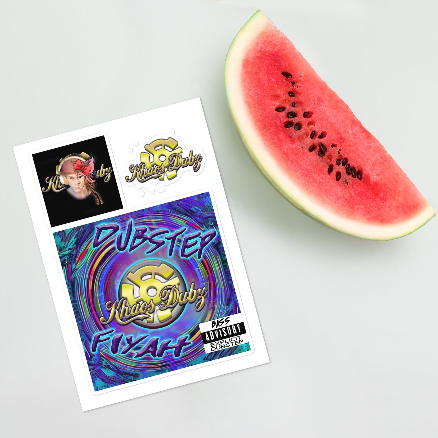 Dubstep Fiyah Sticker sheet