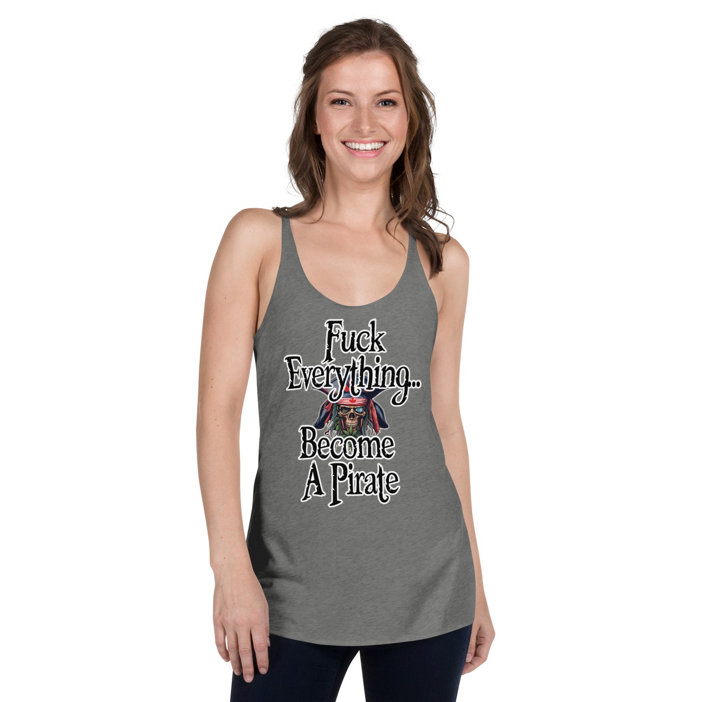 Become A Pirate Women's Racerback Tank