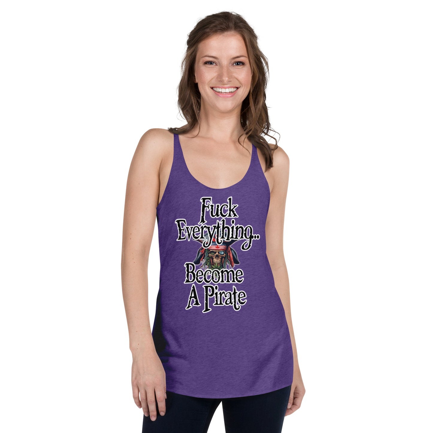 Become A Pirate Women's Racerback Tank