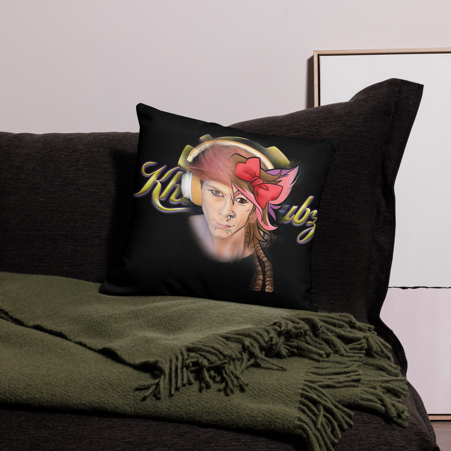 Premium Dubstep Fiyah Pillow