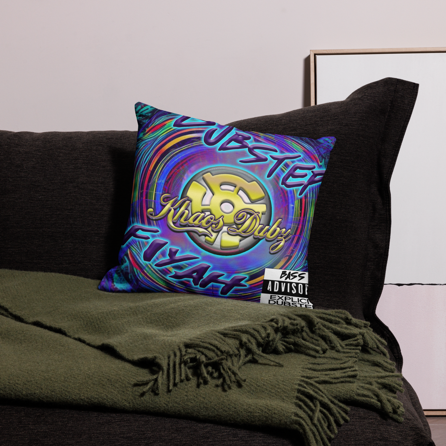 Premium Dubstep Fiyah Pillow