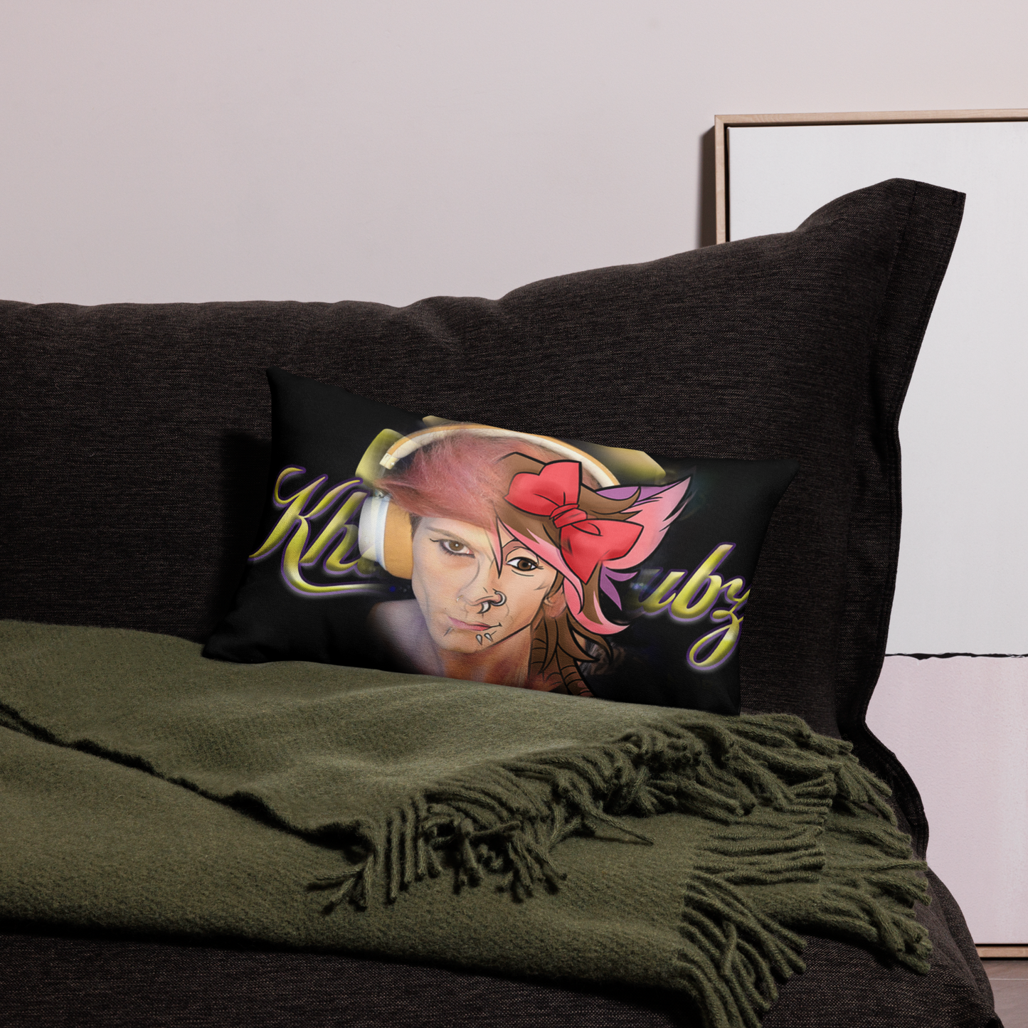 Premium Dubstep Fiyah Pillow