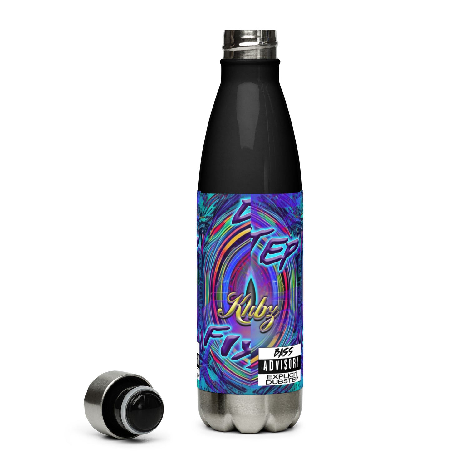 Dubstep Fiyah Stainless Steel Water Bottle