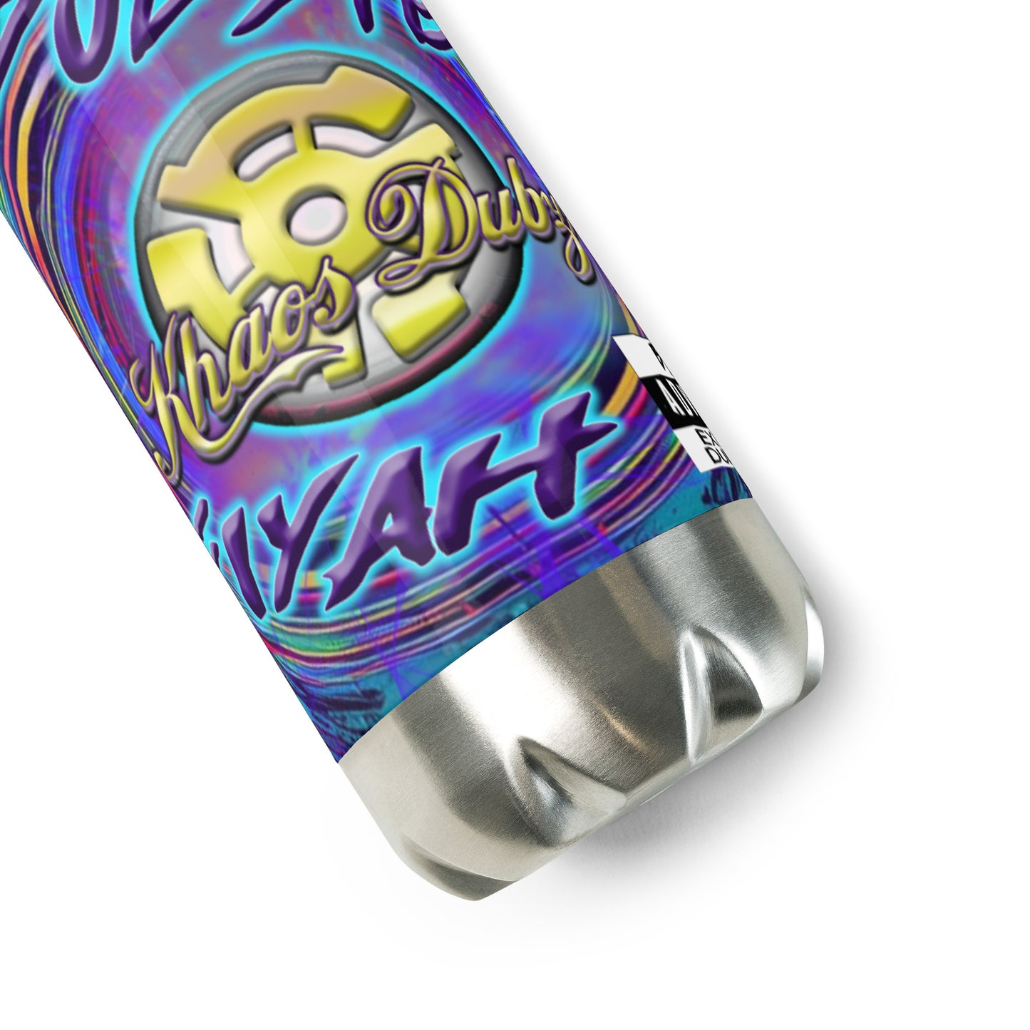 Dubstep Fiyah Stainless Steel Water Bottle