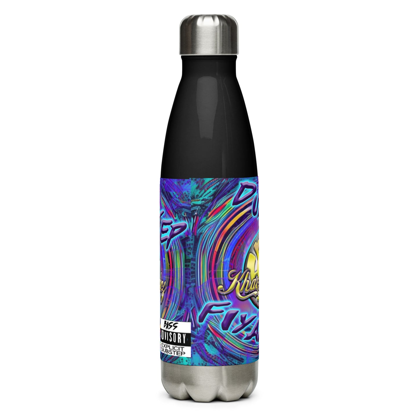 Dubstep Fiyah Stainless Steel Water Bottle