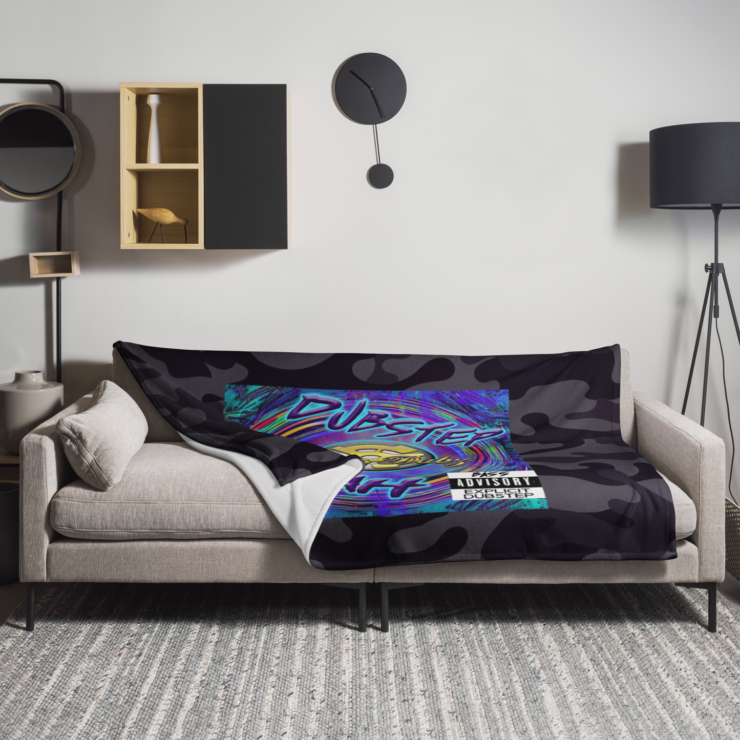 Dubstep Fiyah Throw Blanket